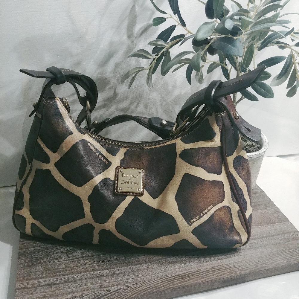 Dooney & Bourke Giraffe Print VTG Handbag